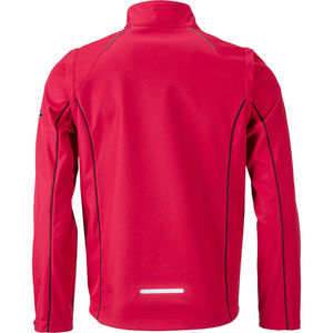 Tepoo | Softshell Coupe-Vent publicitaire pour homme Rouge Noir 1