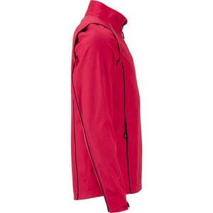 Tepoo | Softshell Coupe-Vent publicitaire pour homme Rouge Noir 2