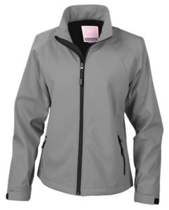 Tevo | Softshell Coupe-Vent personnalisé pour femme Noir Jaune 1