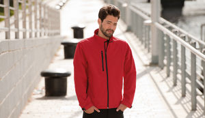 Wala | Softshell Coupe-Vent publicitaire pour homme Rouge 1