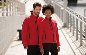 Wala | Softshell Coupe-Vent publicitaire pour homme Rouge 3
