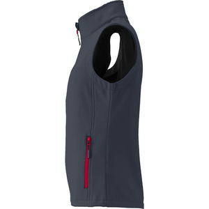 Xeffa | Softshell Coupe-Vent publicitaire pour femme Gris Fer Rouge 3