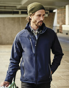 Zossiji | Softshell Coupe-Vent publicitaire pour homme Marine 1