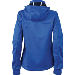 Daffo | Softshell personnalisé pour femme Bleu nautique Marine Blanc