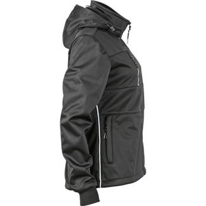 Daffo | Softshell personnalisé pour femme Noir Noir Blanc 3