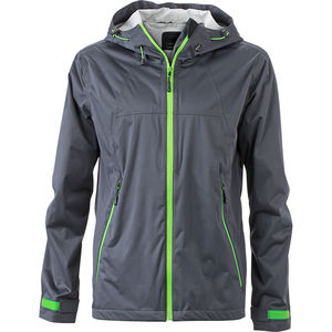 Dypi | Softshell publicitaire pour homme Gris Fer Vert