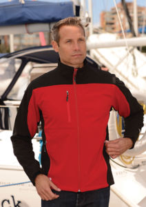 Edge | Softshell personnalisé pour homme Rose Blanc 1