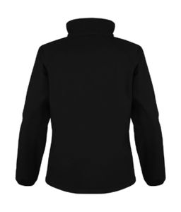 Gicage | Softshell publicitaire pour femme Noir Orange