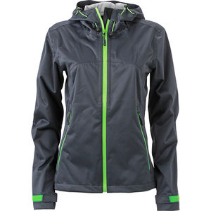 Hata | Softshell publicitaire pour femme Gris Fer Vert