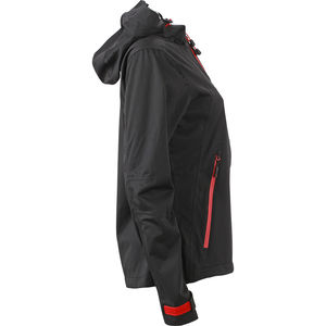 Hata | Softshell publicitaire pour femme Noir Rouge 4