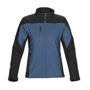 Ladies' Edge | Softshell publicitaire pour femme Marine Blanc 1