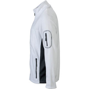 Loomoo | Softshell publicitaire pour homme Blanc Carbone 3