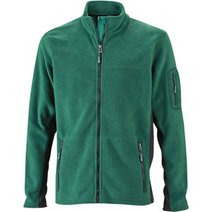 Loomoo | Softshell publicitaire pour homme Vert foncé Noir