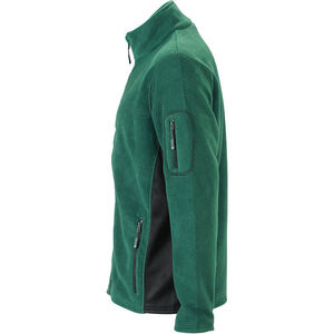 Loomoo | Softshell publicitaire pour homme Vert foncé Noir 3