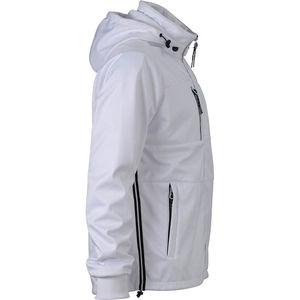 Mooza | Softshell publicitaire pour homme Blanc Marine 1