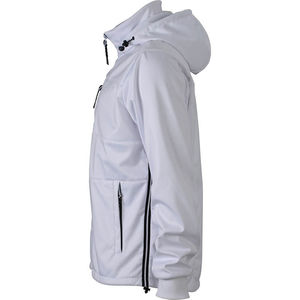 Mooza | Softshell publicitaire pour homme Blanc Marine 2