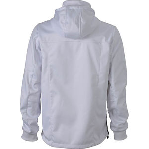 Mooza | Softshell publicitaire pour homme Blanc Marine 3