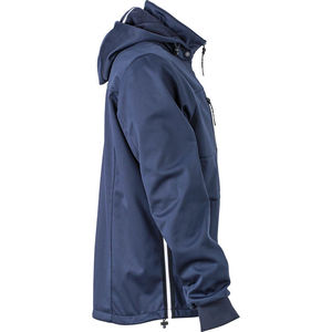 Mooza | Softshell publicitaire pour homme Marine Marine Blanc