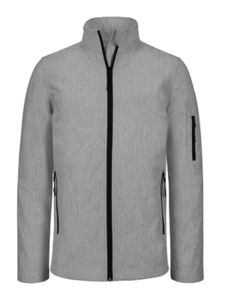 Pooqoo | Softshell publicitaire pour homme Gris