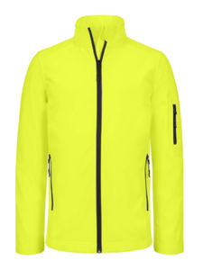 Pooqoo | Softshell publicitaire pour homme Jaune Fluo
