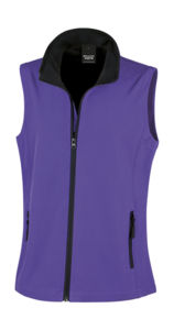 Poraca | Softshell publicitaire pour femme Violet Noir 1