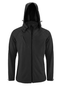 Qyga | Softshell personnalisé pour homme Noir