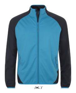 Rollings Men | Softshell personnalisé pour homme Aqua bleu Marine