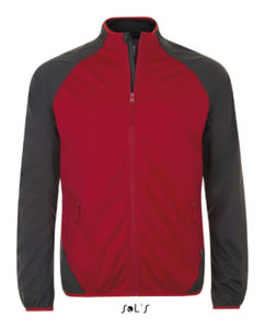 Rollings Men | Softshell personnalisé pour homme Rouge Gris