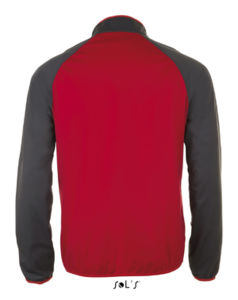 Rollings Men | Softshell personnalisé pour homme Rouge Gris 1