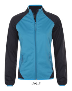 Rollings Women | Softshell personnalisé pour femme Aqua bleu Marine