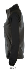 Rollings Women | Softshell personnalisé pour femme Gris foncé Noir 2