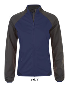 Rollings Women | Softshell personnalisé pour femme Marine Gris