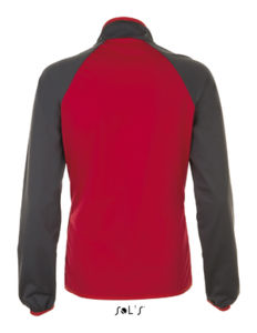 Rollings Women | Softshell personnalisé pour femme Rouge Gris 1