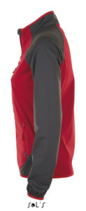 Rollings Women | Softshell personnalisé pour femme Rouge Gris 2