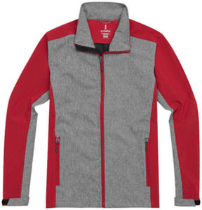Vesper | Softshell Sport personnalisé pour homme Rouge Charbon 2