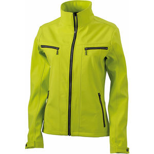 Vede | Softshell publicitaire pour femme Jaune Acide