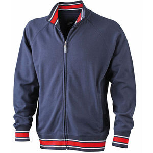 Sweat Shirt personnalisé uni homme Marine Rouge