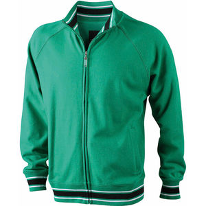 Sweat Shirt personnalisé uni homme Vert Noir