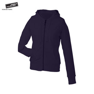 Sweat Shirt publicitaire uni à capuche Femme Aubergine
