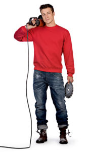 Textile publicitaire : Workwear Sweater Rouge 1
