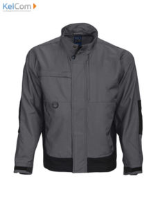 Veste avec ouverture centrale professionnel Charbon