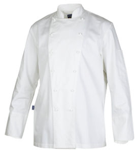 Veste de chef cuisinier de travail Blanc