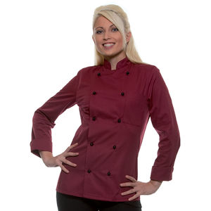 Veste de cuisine femme Agathe Bordeaux