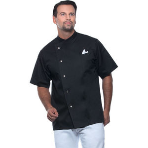 Veste de cuisinier  manches courtes - Gustav Noir
