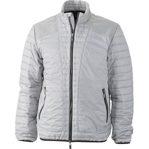 Jata | Veste publicitaire pour homme Argent Noir