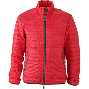 Jata | Veste publicitaire pour homme Rouge indien Argent