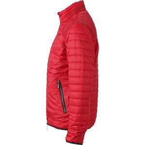 Jata | Veste publicitaire pour homme Rouge indien Argent 3