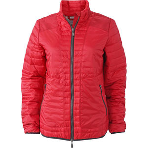 Nufy | Veste publicitaire pour femme Rouge indien Argent