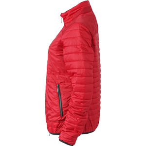 Nufy | Veste publicitaire pour femme Rouge indien Argent 3