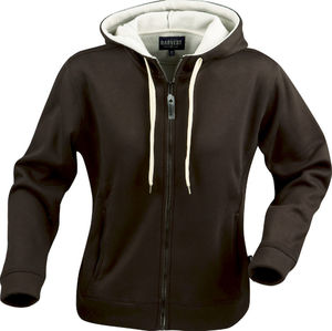 Veste personnalisable à capuche femme Marron